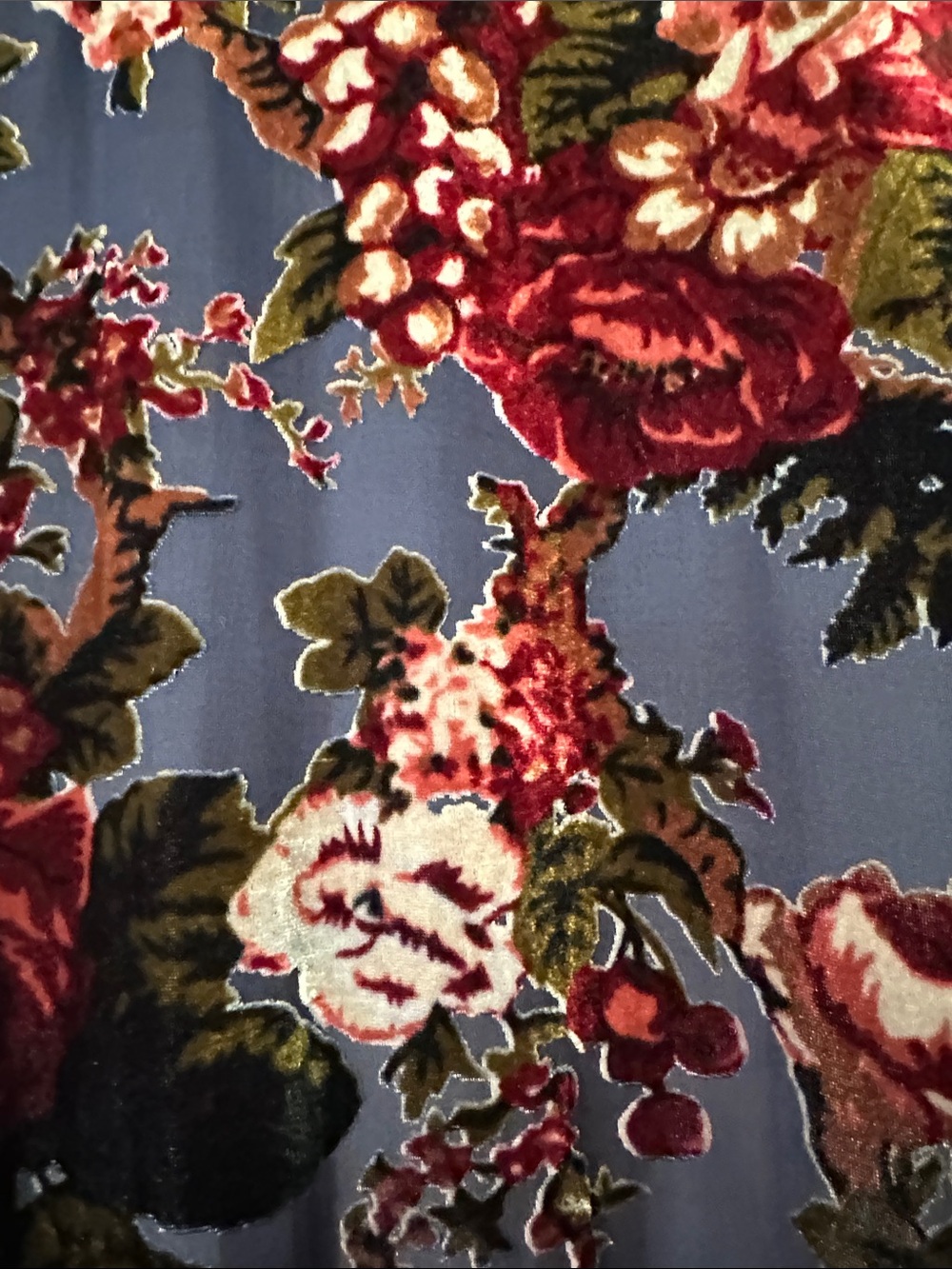 Zara Woman Black Velvet Floral kimono - Picture 4 of 9